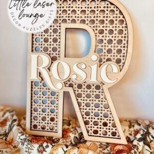 Rattan Effect Letters & Sign – Natural Charm for Your Space